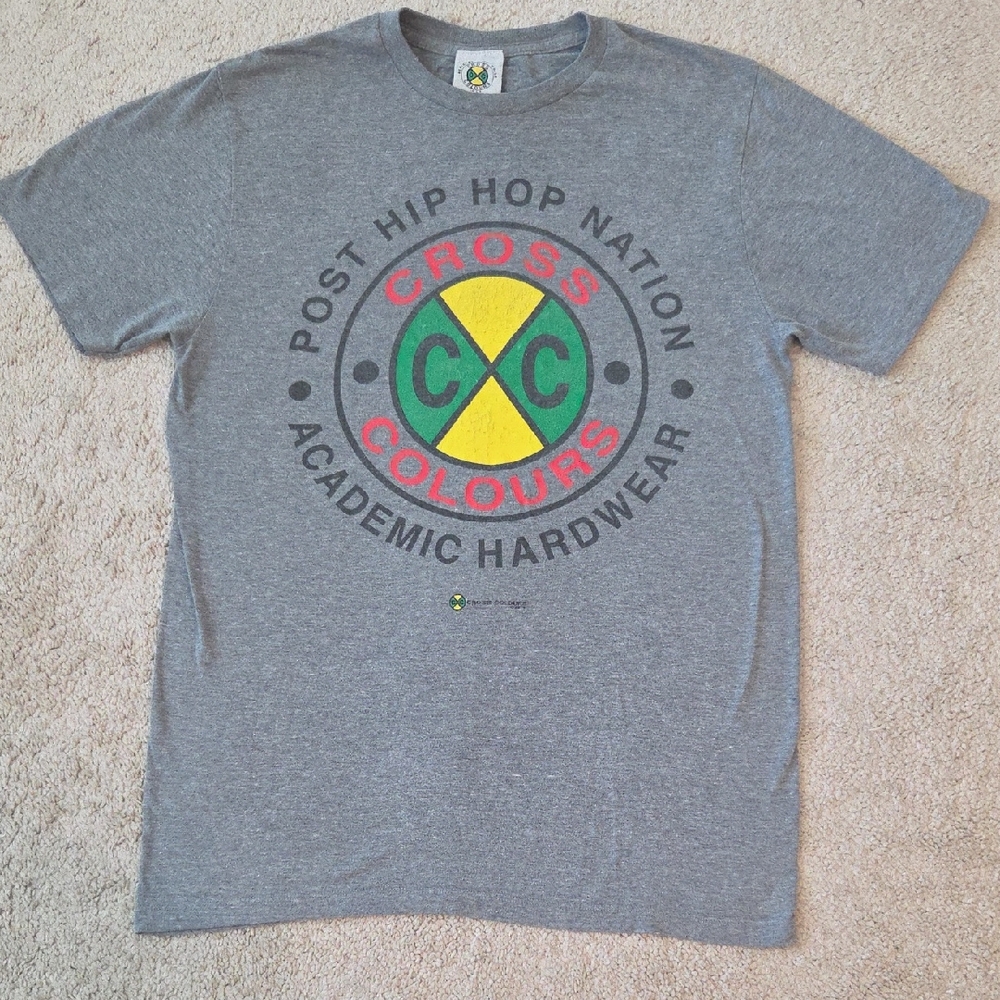 Gray Cross Colours Graphic T-Shirt